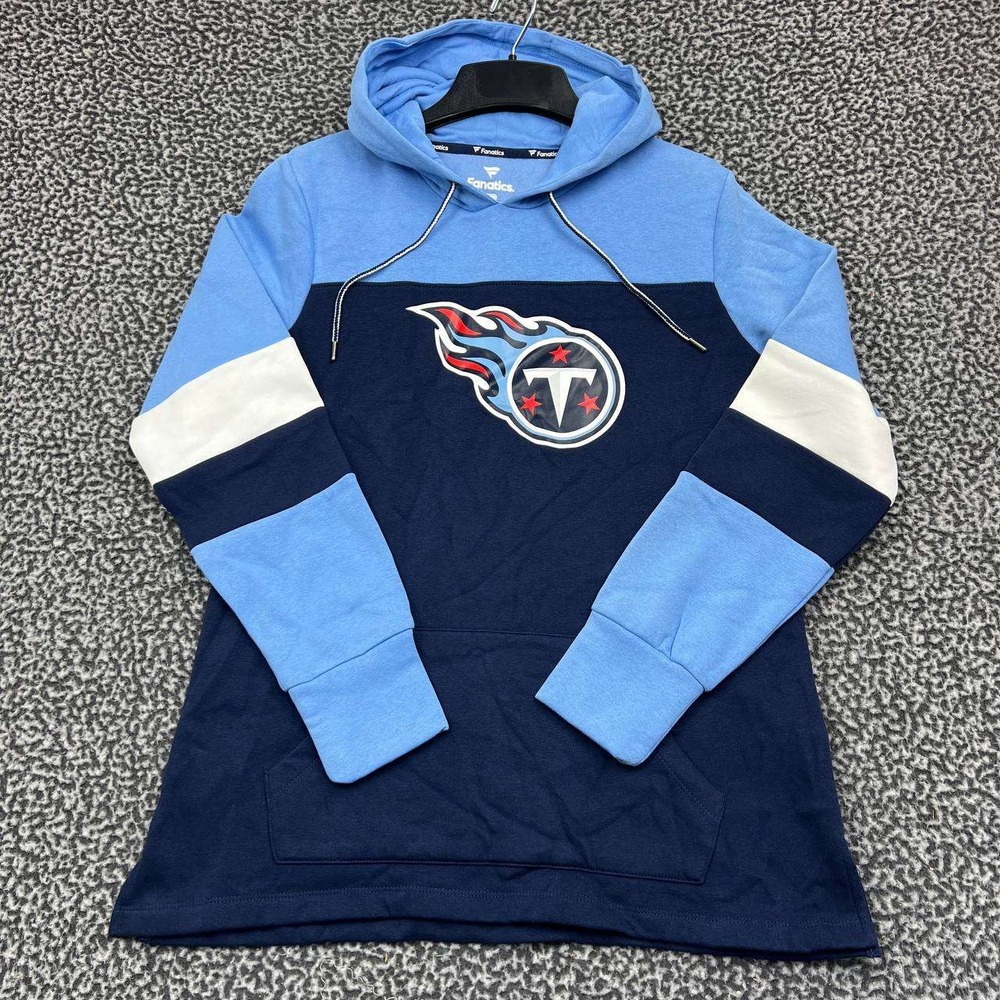 Tennessee Titans Hoodie Women Medium Blue Fanatics Pullover Long Sleeve New M